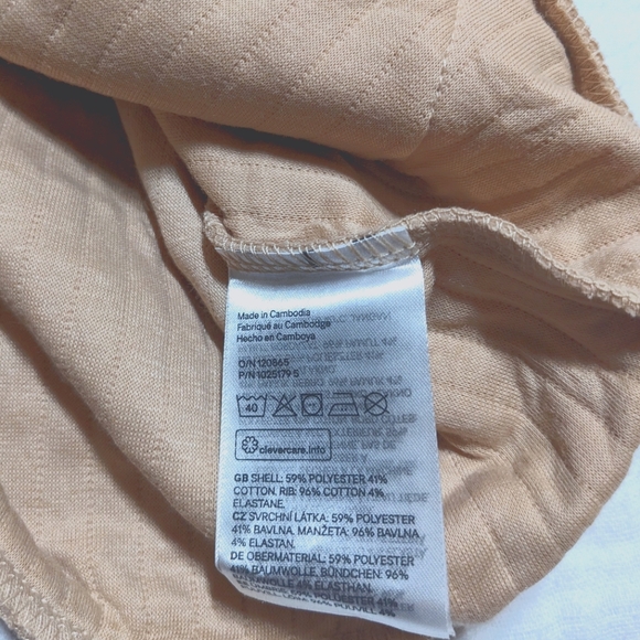 H&M Boys Quilted Matching Set Sweatshirt Sweatpants Jogger Kids 5T Neutral NEW - Picture 12 of 13